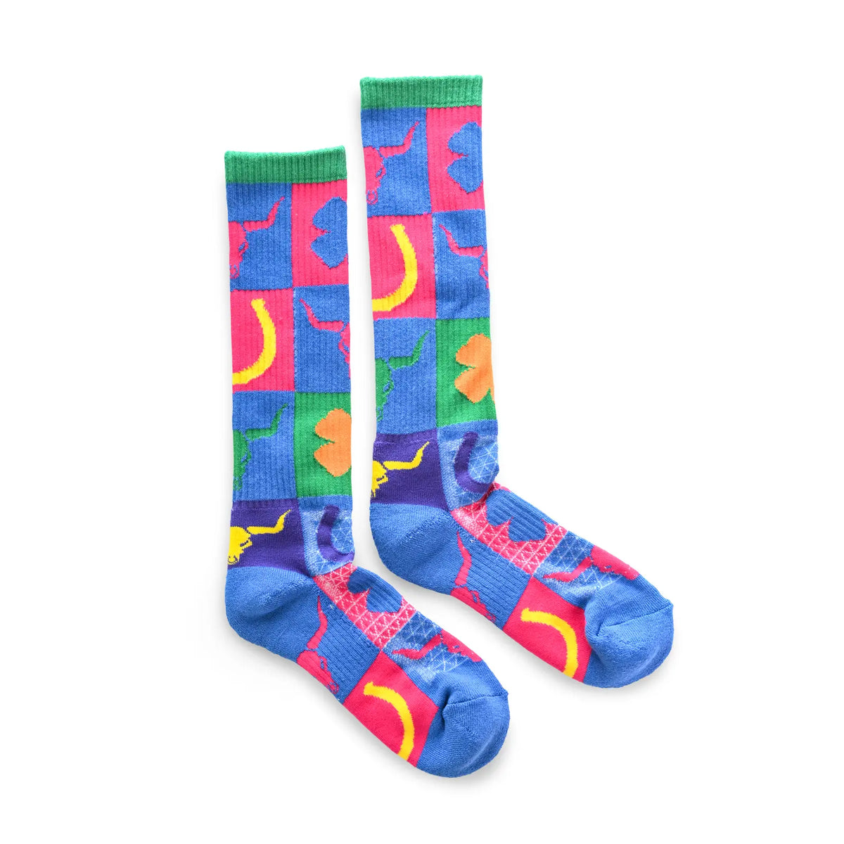 The Lucky 3 Pack | Neon Hustler Performance Boot Socks