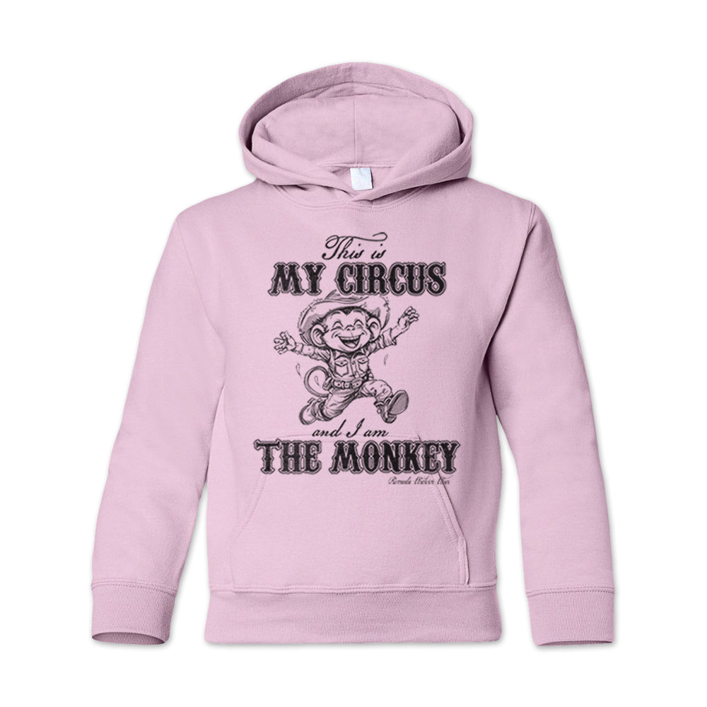 THIS IS MY CIRCUS AND I AM THE MONKEY Youth Western Pullover Hoodie