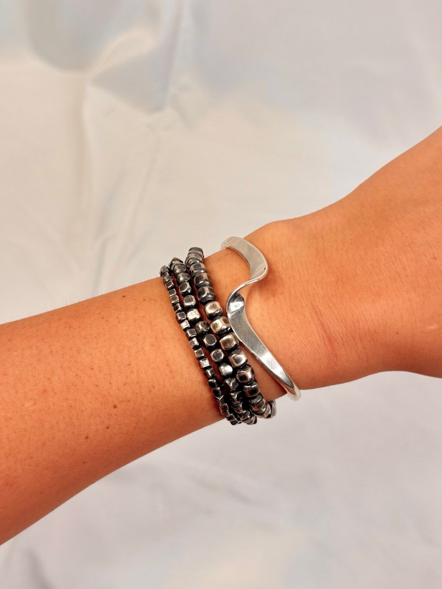 Tiptonville Silver Wave Cuff