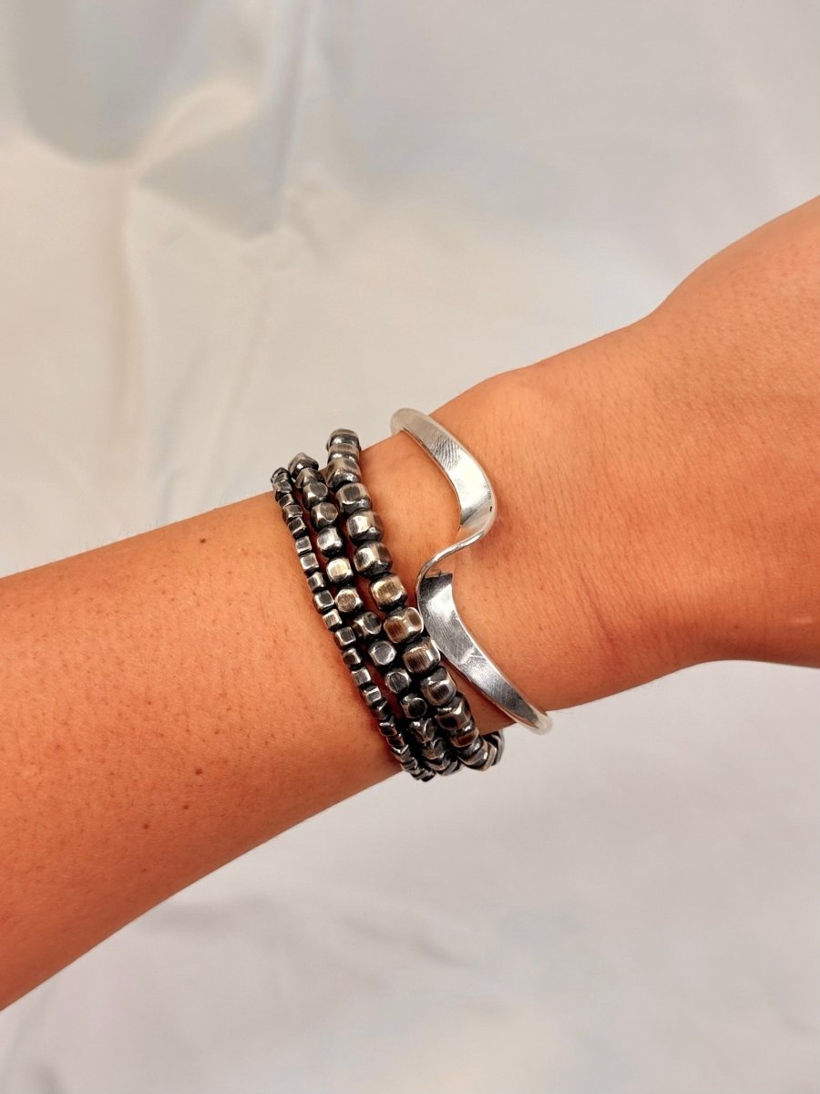 Tiptonville Silver Wave Cuff
