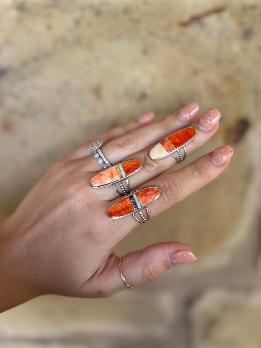 Tomball Mixed Stone Inlay Ring