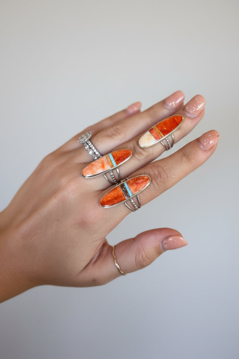 Tomball Mixed Stone Inlay Ring