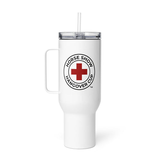 Travel mug with a handle - Horse Show Hangover Cup