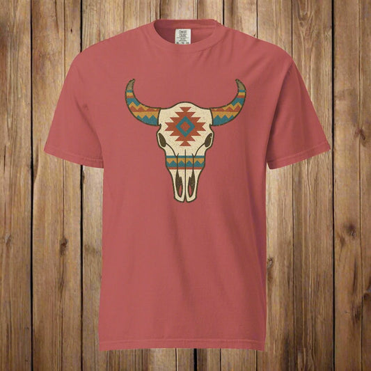 Tribal Cow Skull Tee
