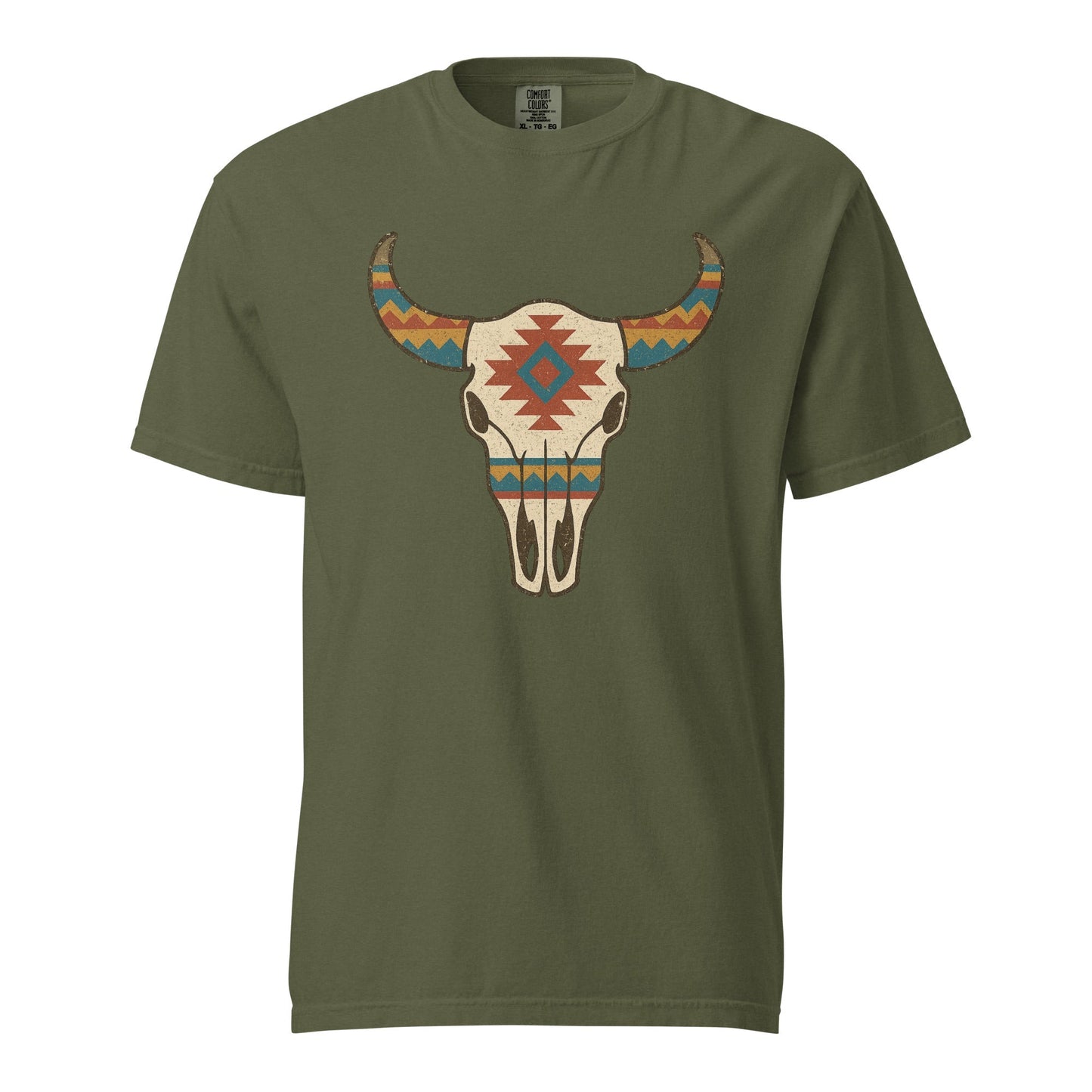 Tribal Cow Skull Tee