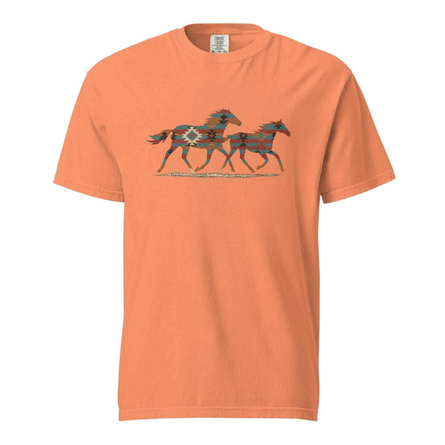 Tribal Running Horses Men's tee