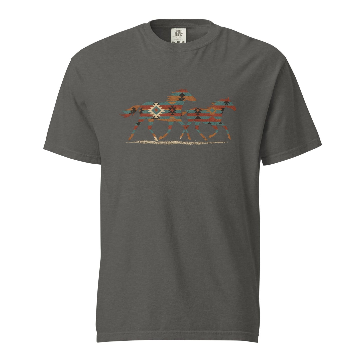 Tribal Running Horses Men's tee