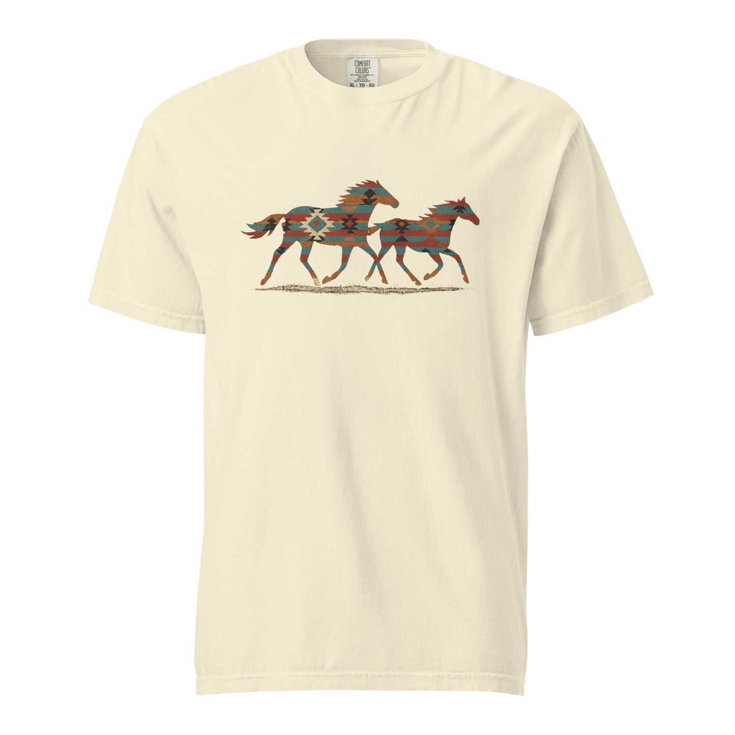 Tribal Running Horses Men's tee
