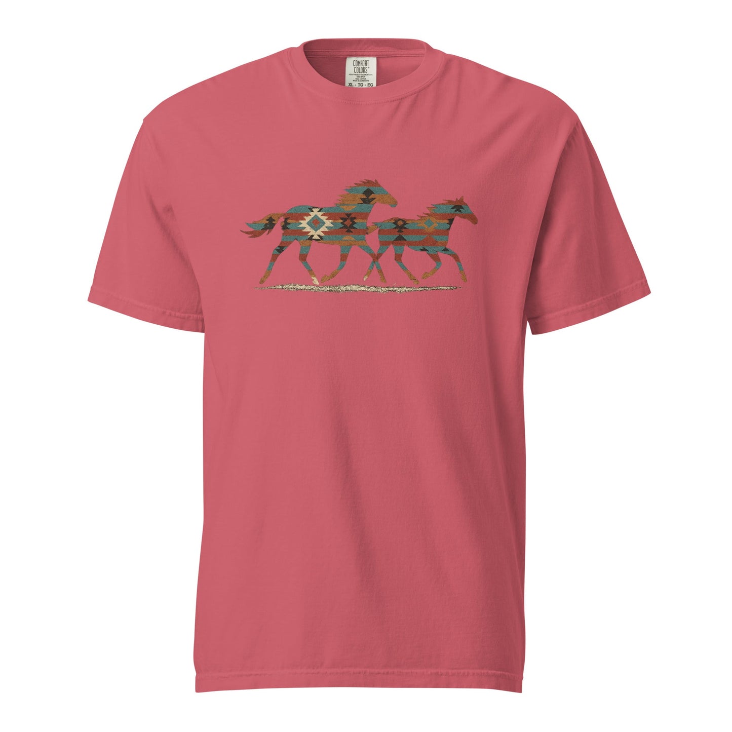 Tribal Running Horses Men's tee
