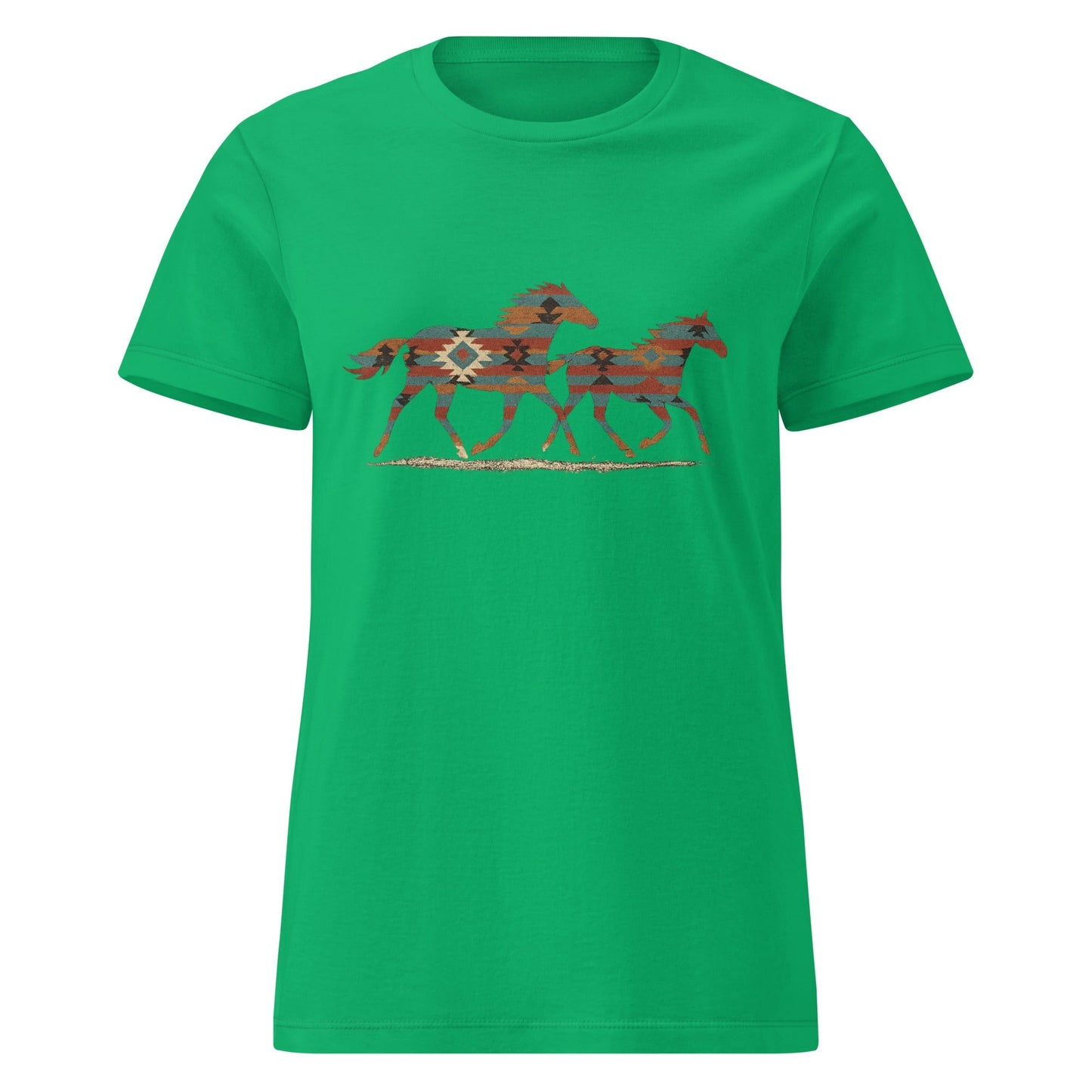 Tribal Running Horses Women's Tee