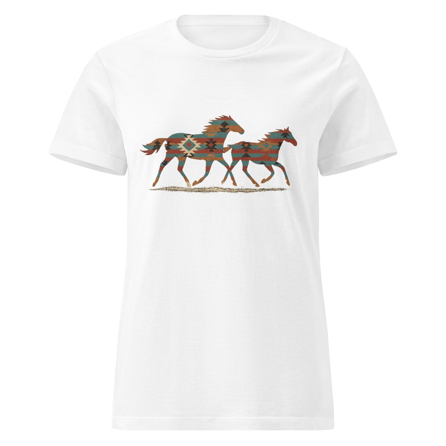 Tribal Running Horses Women's Tee