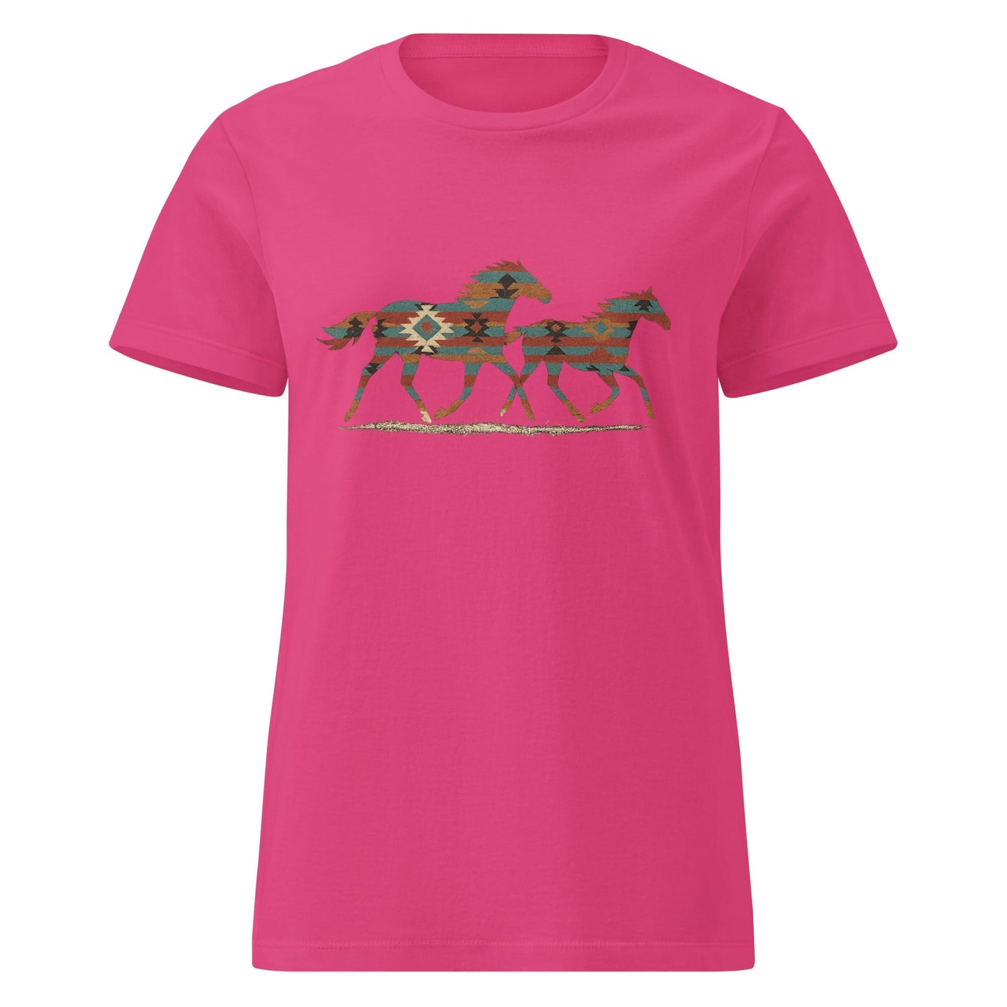 Tribal Running Horses Women's Tee