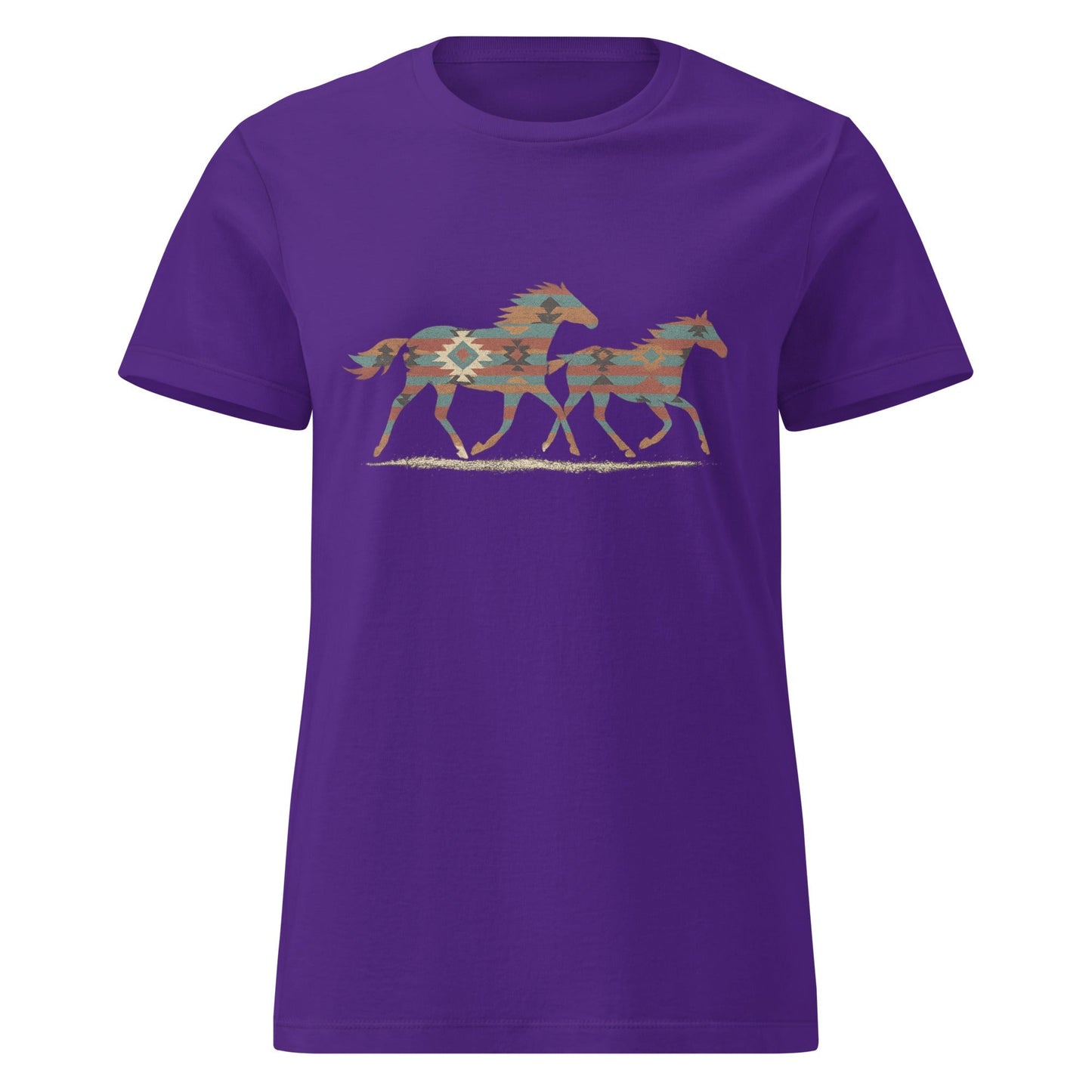 Tribal Running Horses Women's Tee
