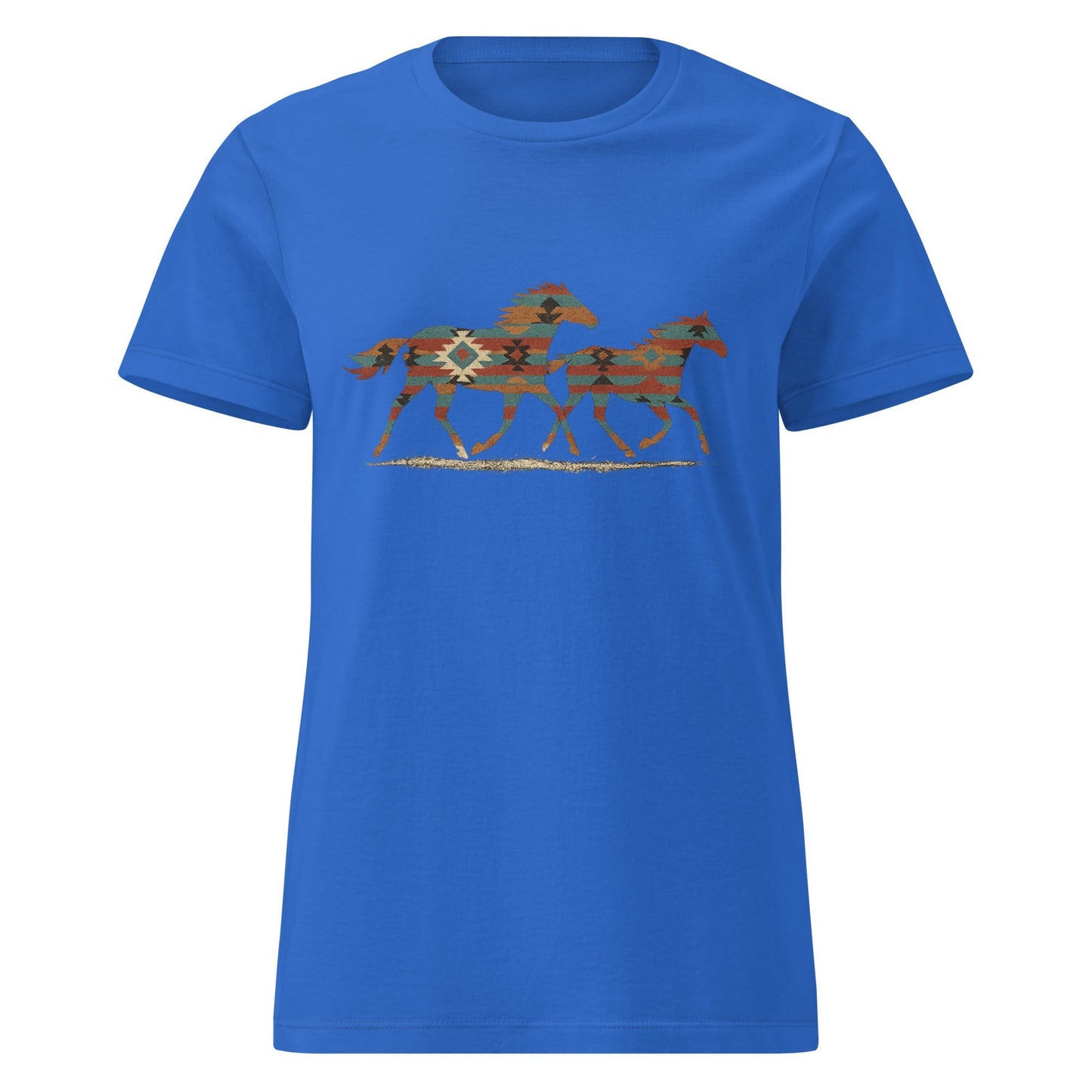 Tribal Running Horses Women's Tee