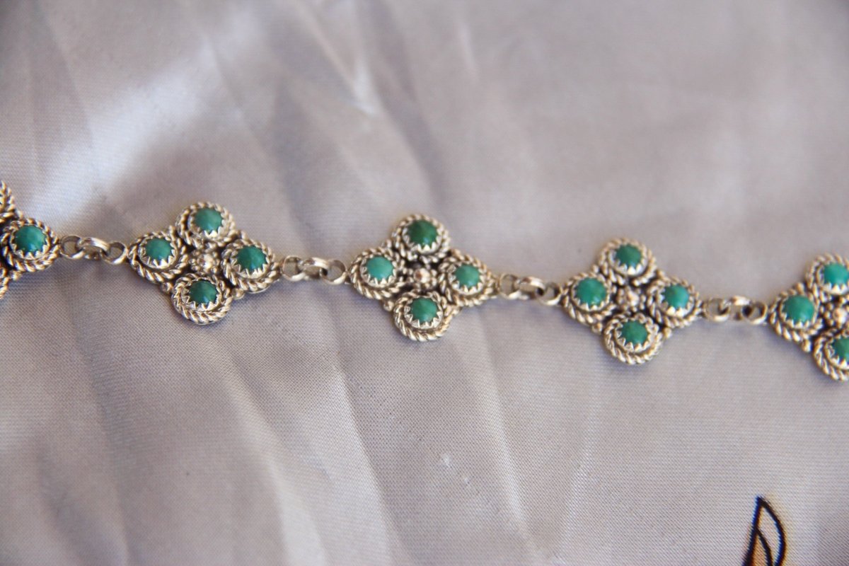 Trinidad Turquoise Link Bracelet