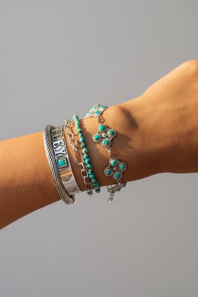 Trinidad Turquoise Link Bracelet