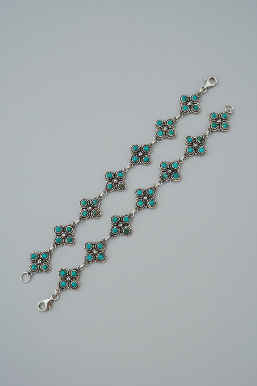 Trinidad Turquoise Link Bracelet