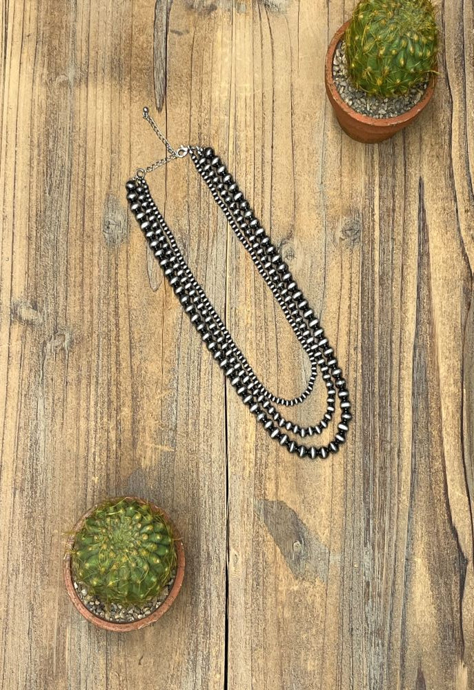 Wyoming Copper Faux Navajo Pearl Necklace