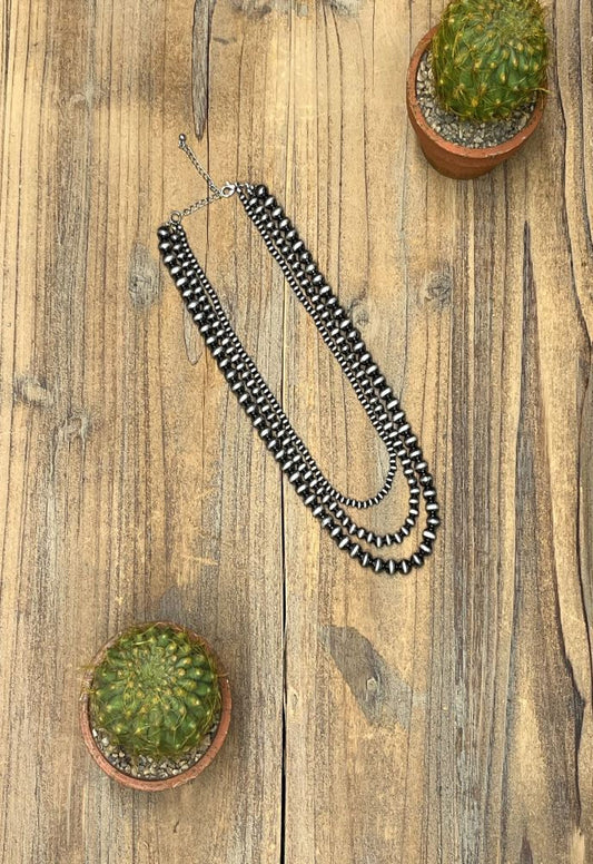 Wyoming Copper Faux Navajo Pearl Necklace