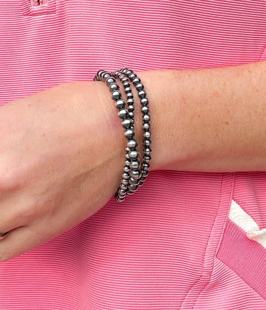 3 Strand Navajo Pearl Bracelet
