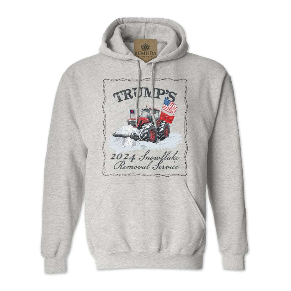 Trump's Snowflake Removal Service 2024 -  Adult Unisex Western Pullover Hoodie