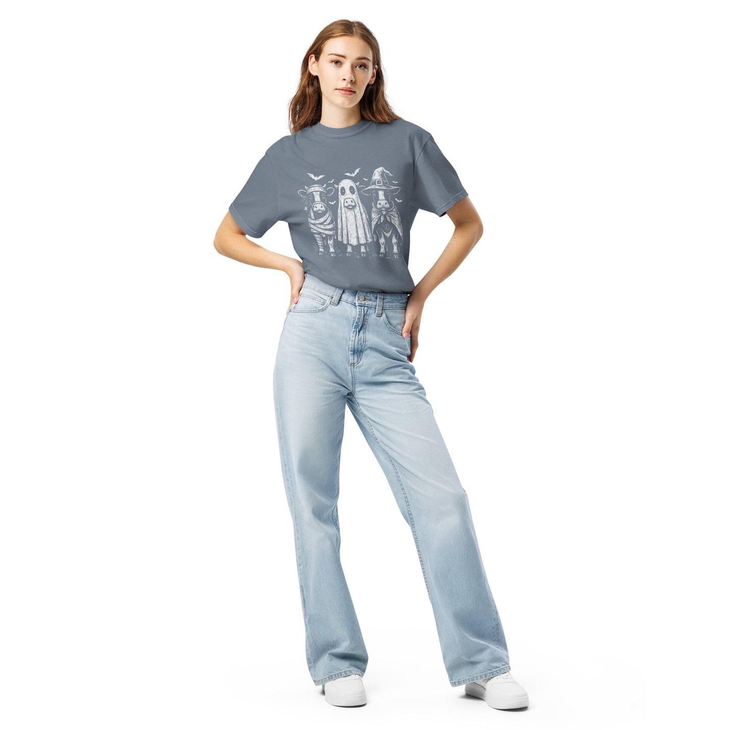 Halloween Cows T Shirt Cotton