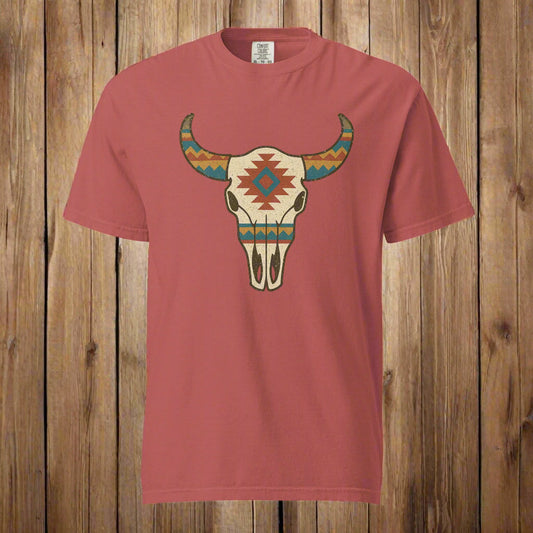 Tribal Cow Skull Tee