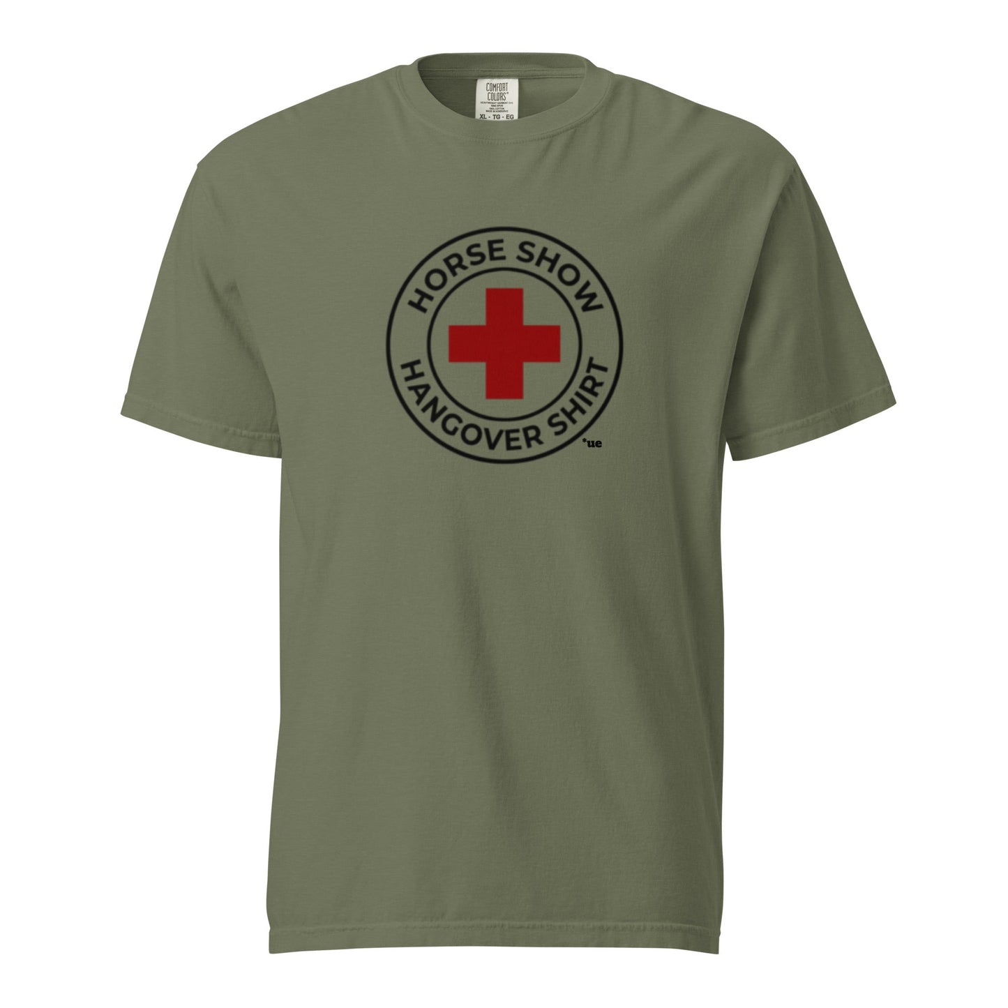 Unisex garment-dyed heavyweight t-shirt - Horse Show Hangover Shirt