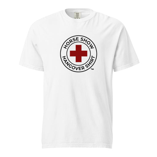 Unisex garment-dyed heavyweight t-shirt - Horse Show Hangover Shirt