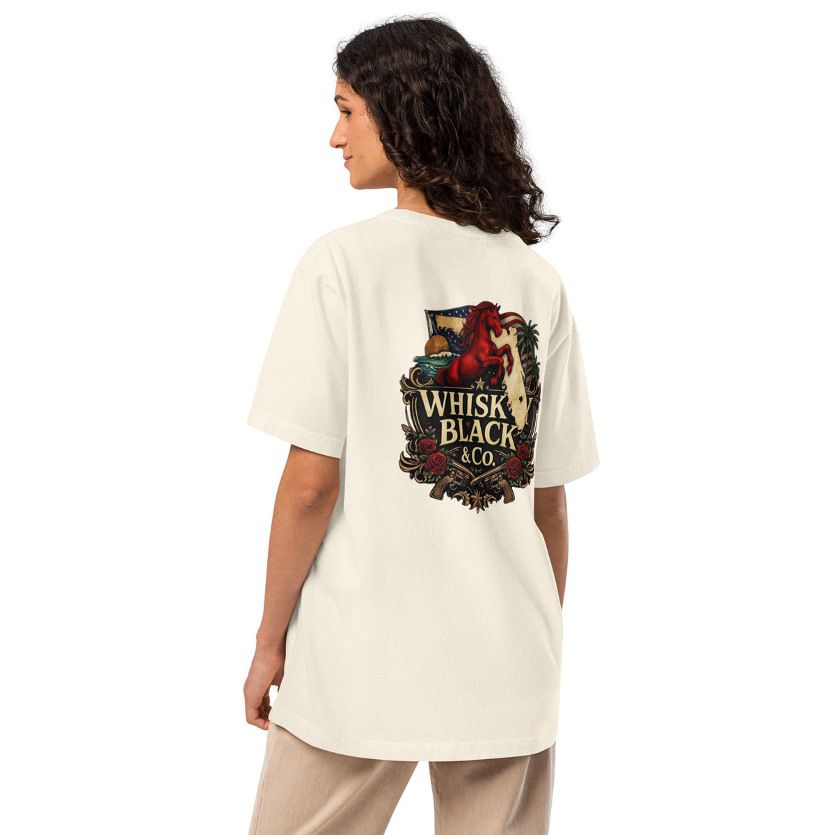 Whiskey Black - Live Bold - Unisex oversized t-shirt