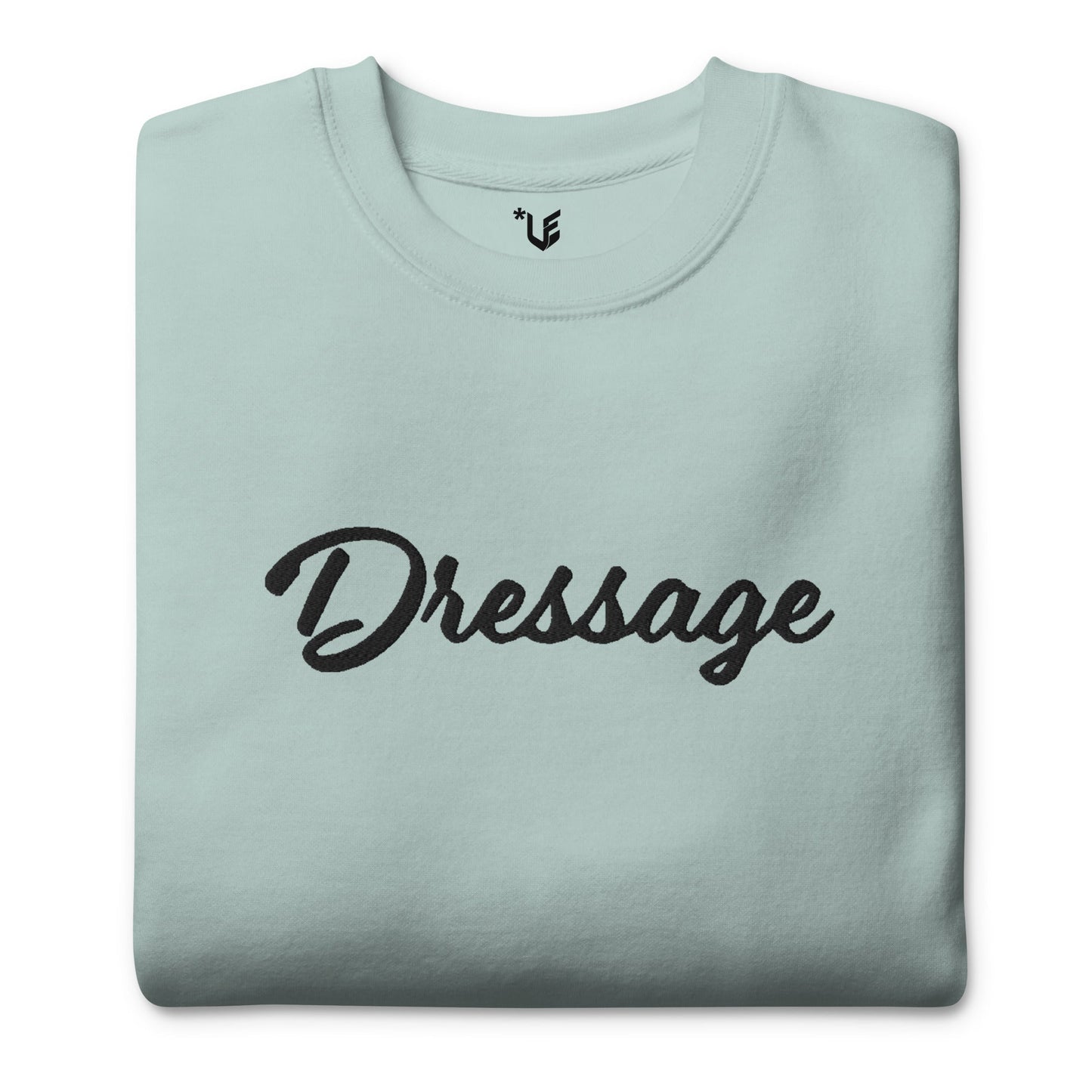 Unisex Premium Sweatshirt - Embroidered - Dressage (Lighter Hues)