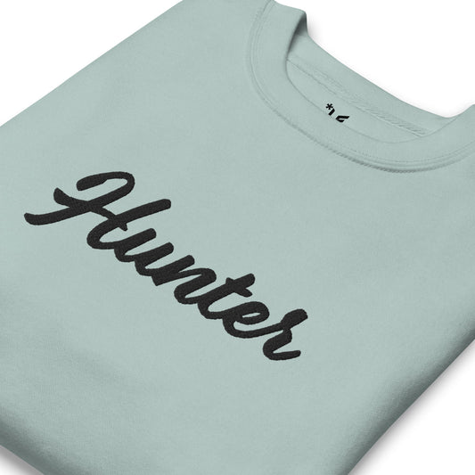 Unisex Premium Sweatshirt - Embroidered - Hunter (Light Hues)