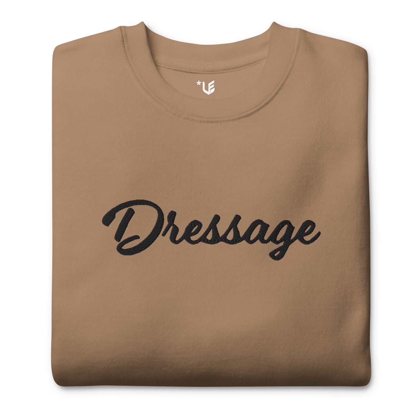 Unisex Premium Sweatshirt - Embroidered - Dressage (Darker Hues)