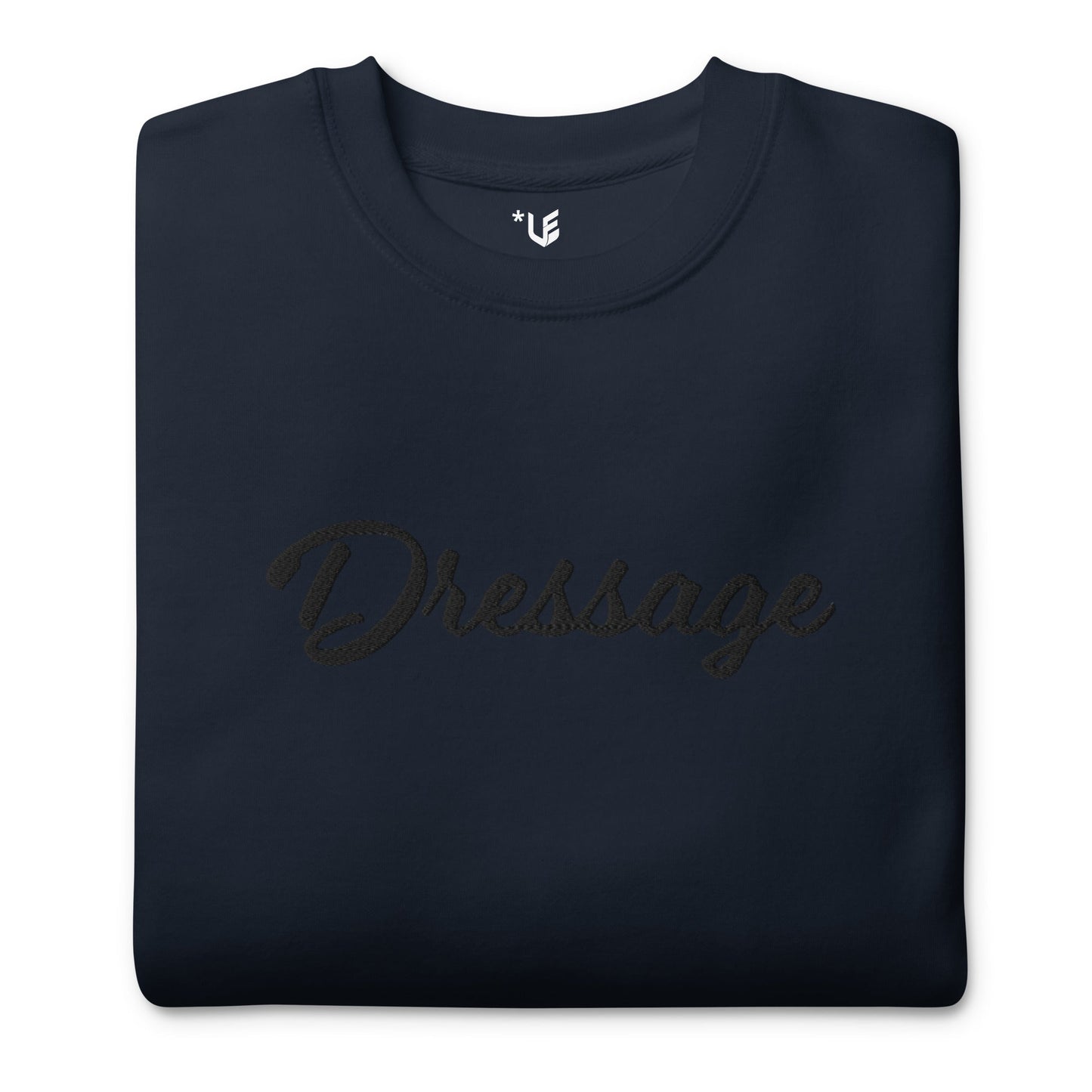 Unisex Premium Sweatshirt - Embroidered - Dressage (Darker Hues)