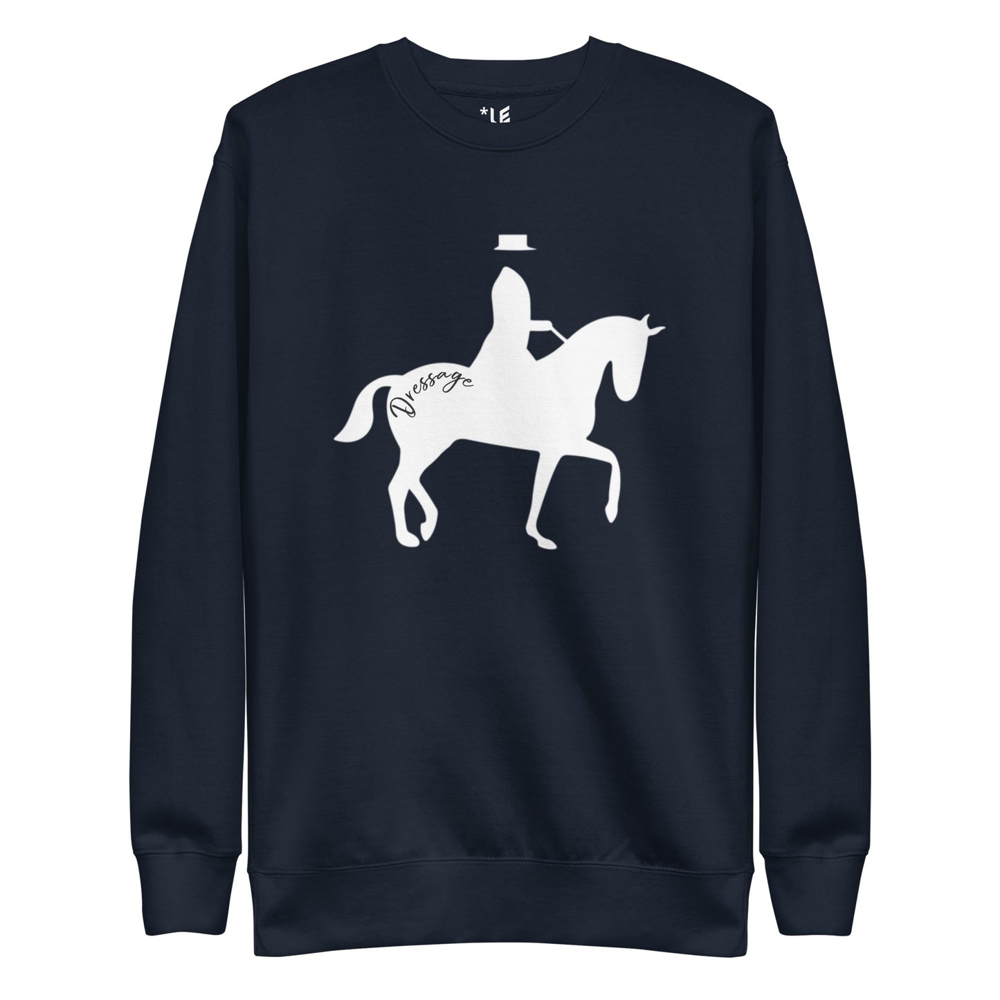 Unisex Premium Sweatshirt - Dressage Silhouette
