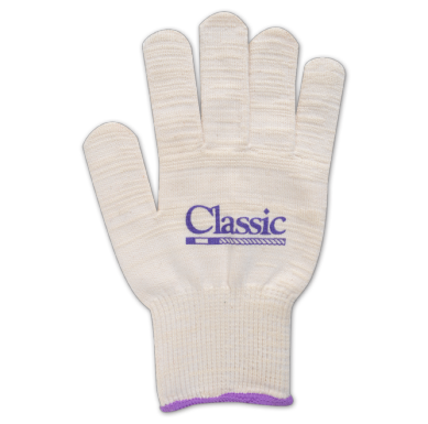 1 GLOVE - Cotton Deluxe Roping Gloves - ORANGE - KID