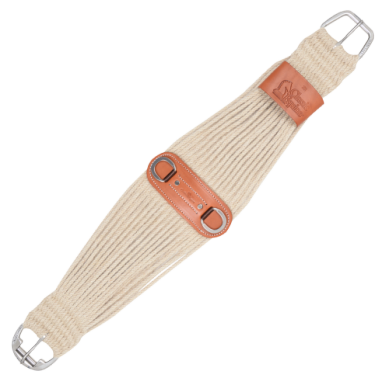 100% Mohair Roper Cinch 27-strand with Leather Center 26"