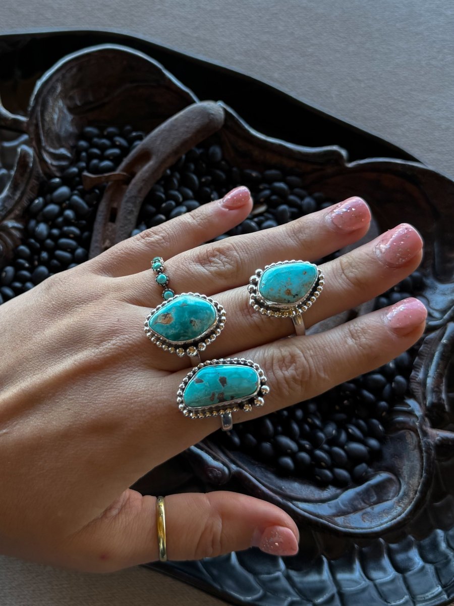 Unwound Turquoise Adjustable Ring