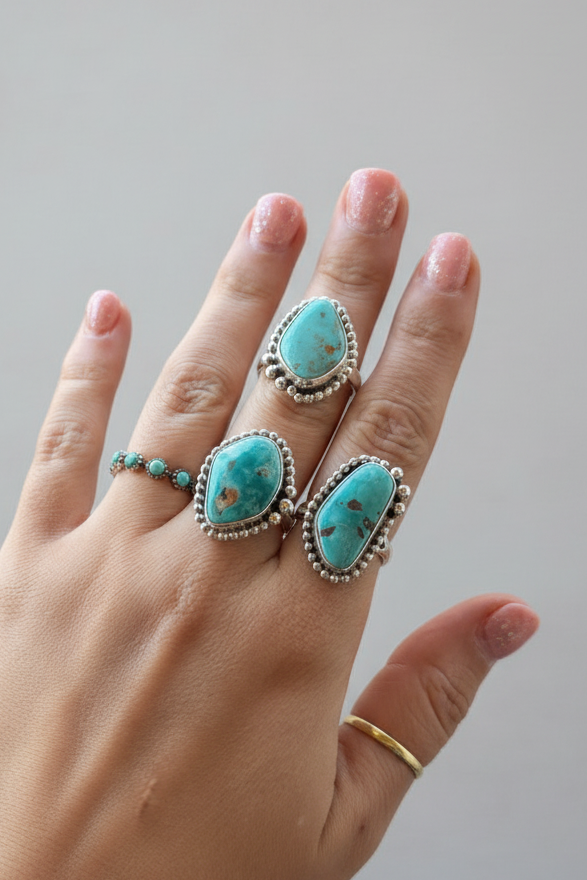 Unwound Turquoise Adjustable Ring
