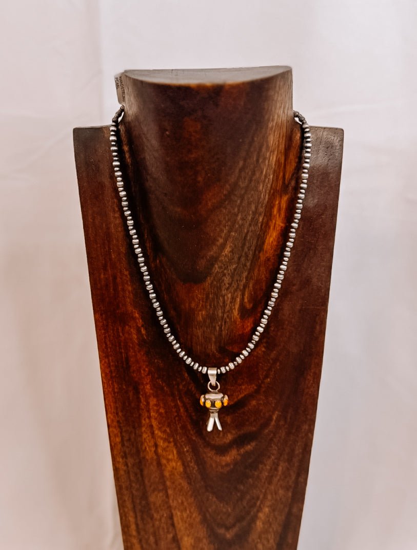 Vidor Orange Spiny Blossom Pendant