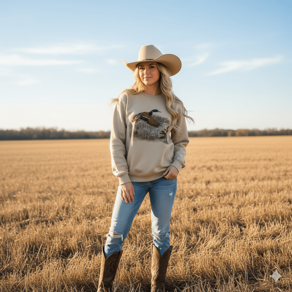 Vintage Duck Graphic Sweatshirt