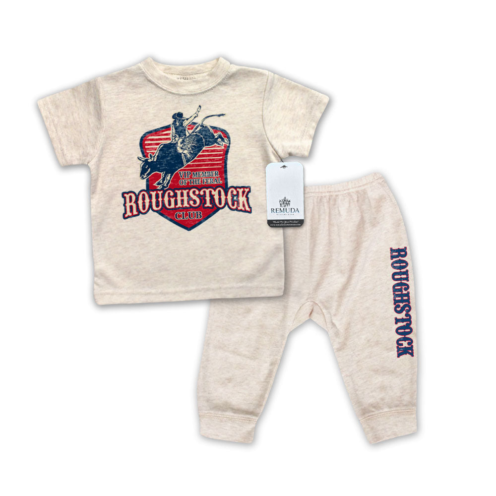 Feral Roughstock Club - Infant Western 2-Piece Sleepwear Pajamas