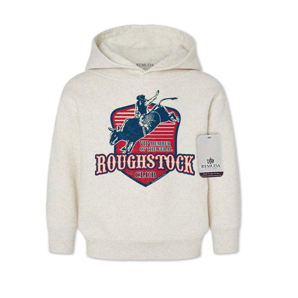 Feral Roughstock Club - Toddler Kids Western Pullover Hoodie