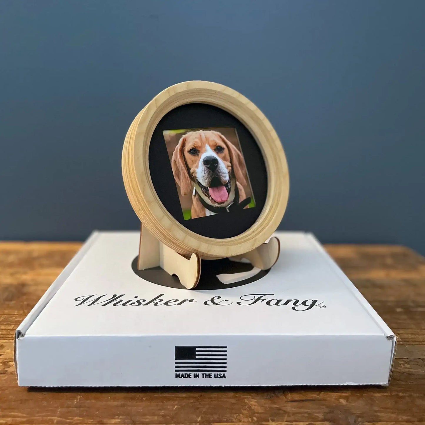 Medium Dog Collar Frame and Stand Bundle | " The Beagle" Wood