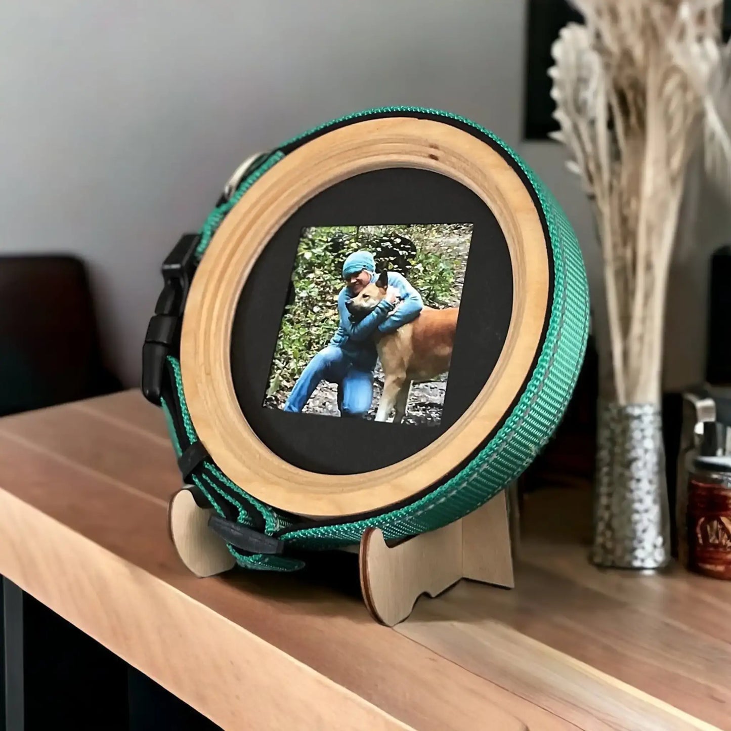 Medium Dog Collar Frame and Stand Bundle | " The Beagle" Wood