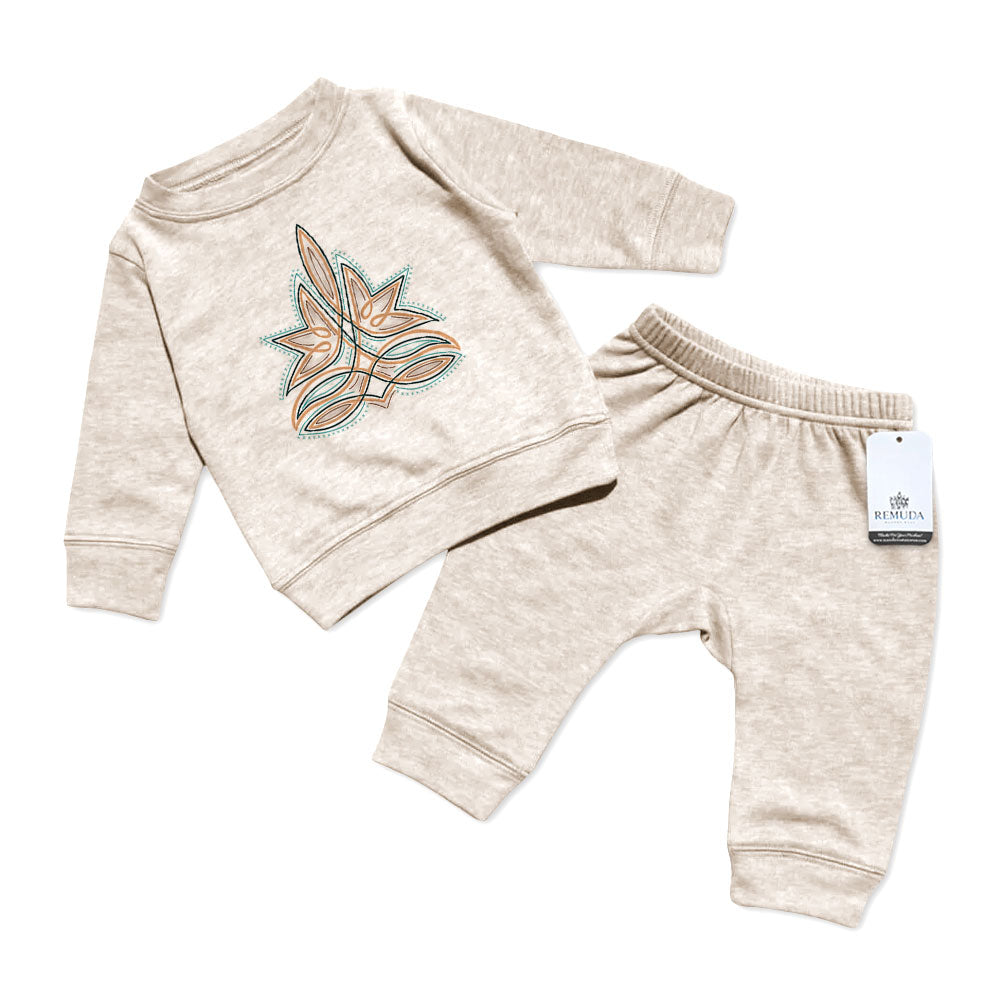 Western Boot Stitch - Infant Western 2 Piece Sweatsuit