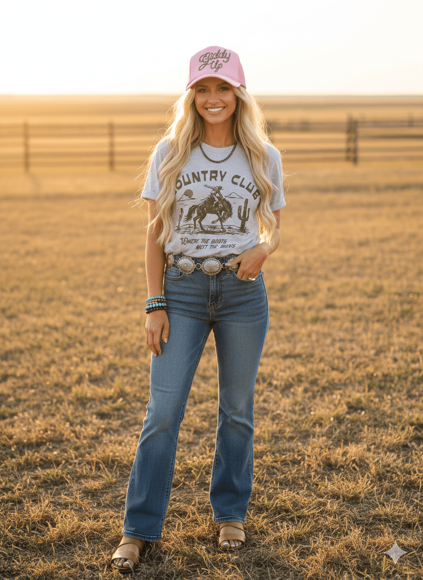 Where The Boots Meet The Bucks Graphic Tee