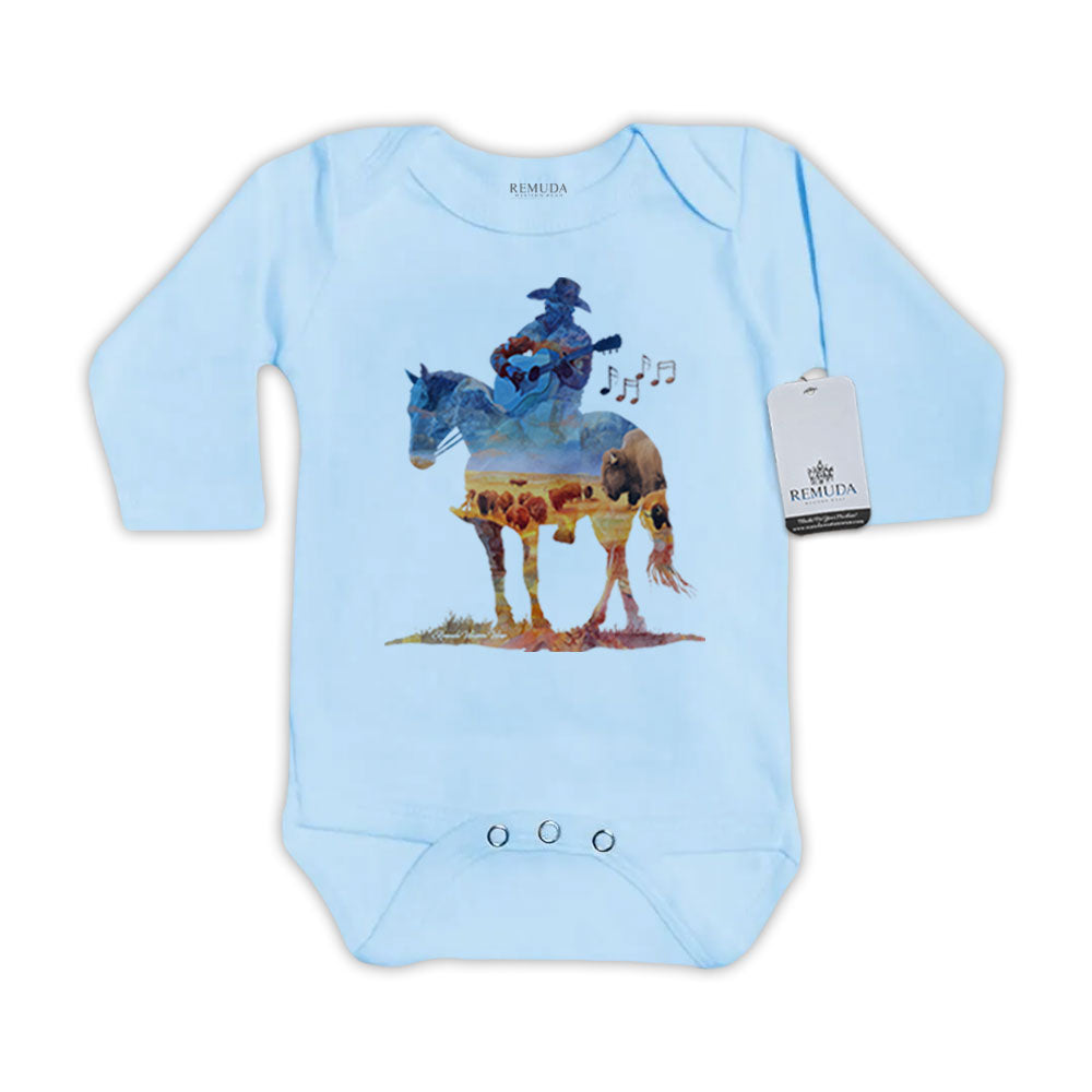Where The Buffalo Roam - Infant One Piece Western Romper