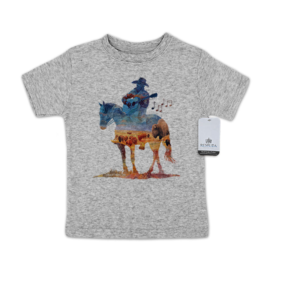 Where The Buffalo Roam - Watercolor Western Toddler Tee T-Shirt