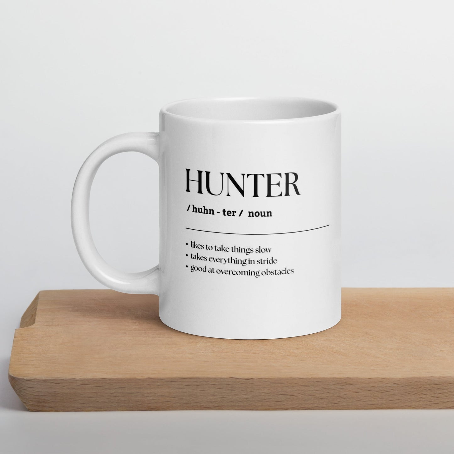 Jumbo White Glossy Mug - 20 oz. - Hunter